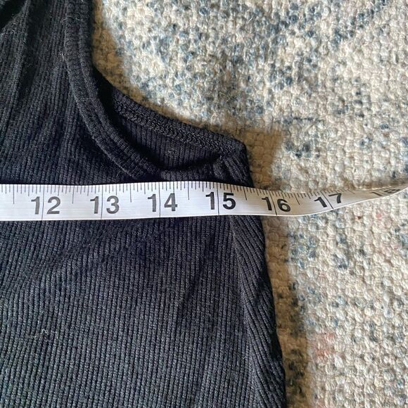 White Crow Black Micro Ribbed Tank Top - Picture 6 of 7